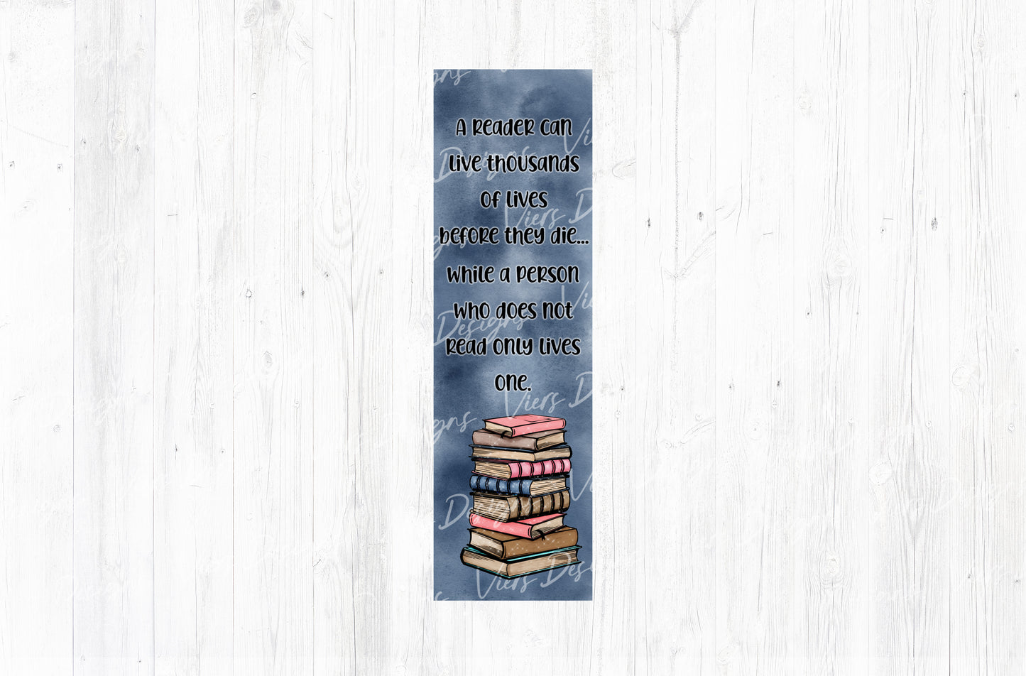 A Reader Can Live Thousands of Lives Bookmark PNG