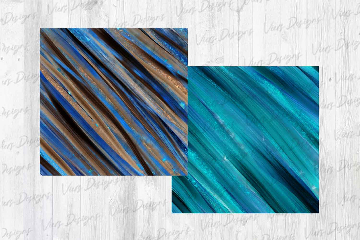 Beach Blue & Teal Digital Paper – 11 Patterns