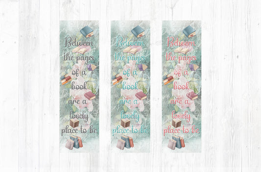 Between the Pages Bookmark Set PNG — 3 Colors