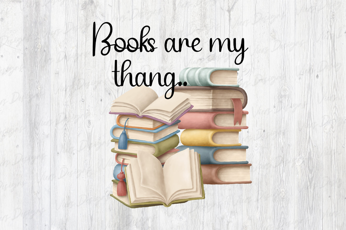Books Are My Thang PNG