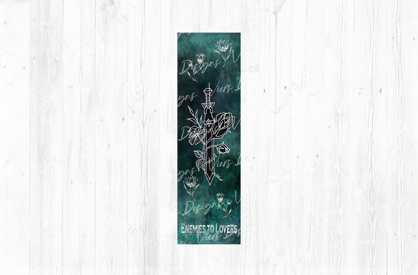 Enemies to Lovers Gothic Bookmark PNG