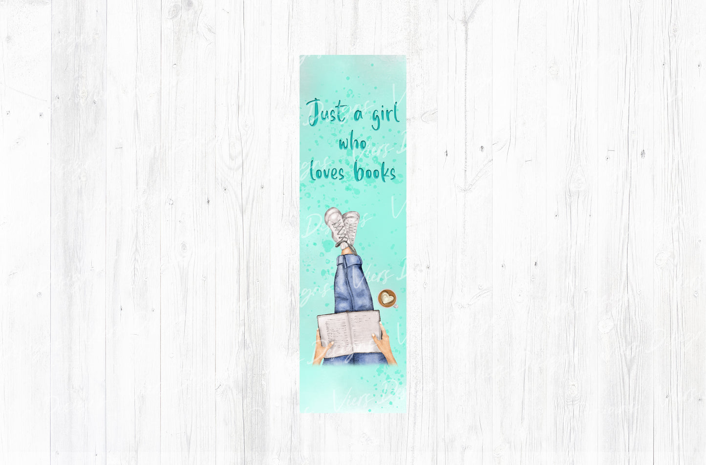 Just a Girl Who Loves Books Bookmark PNG