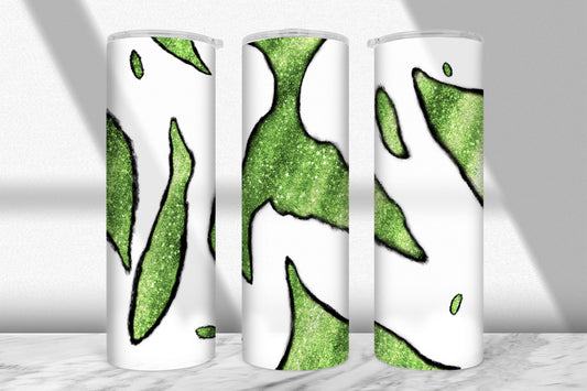 Green Geode Crystal Tumbler Wrap PNG