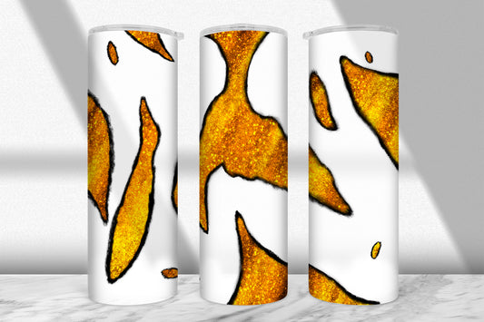 Orange Geode Crystal Tumbler Wrap PNG