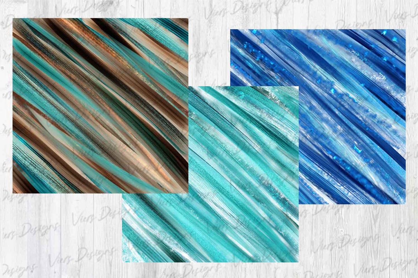 Beach Blue & Teal Digital Paper – 11 Patterns