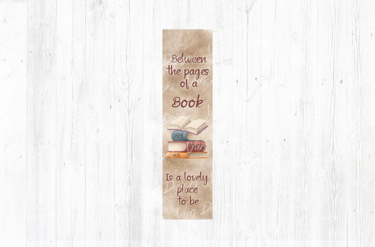 Between the Pages Bookmark PNG — Dark Romance