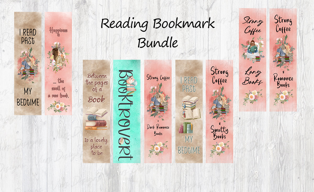 Reading Bookmark Bundle PNG — 9 Designs