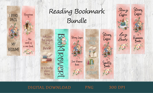 Reading Bookmark Bundle PNG — 9 Designs