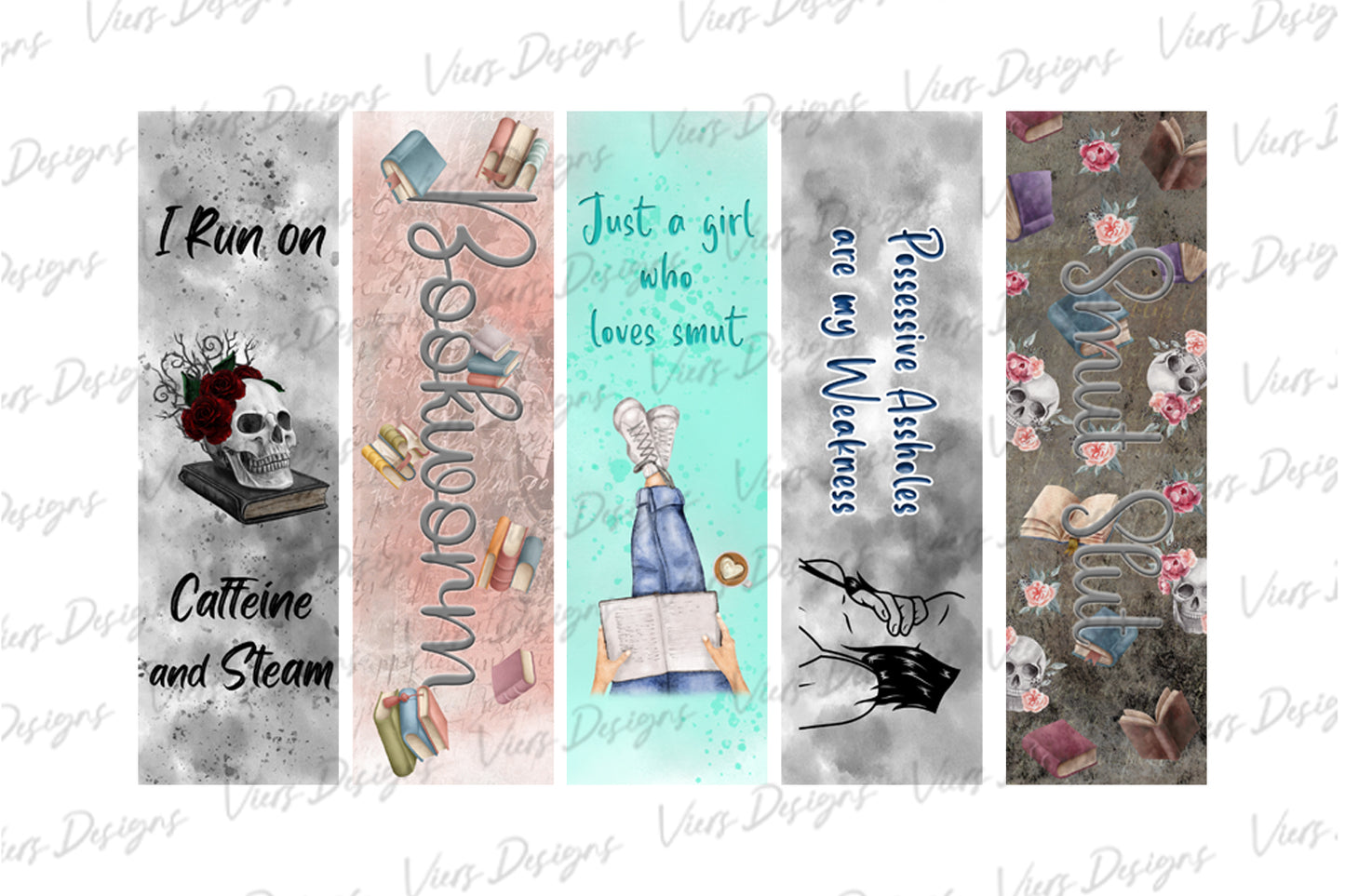 Spicy Reader Bookmark Bundle PNG — 9 Designs