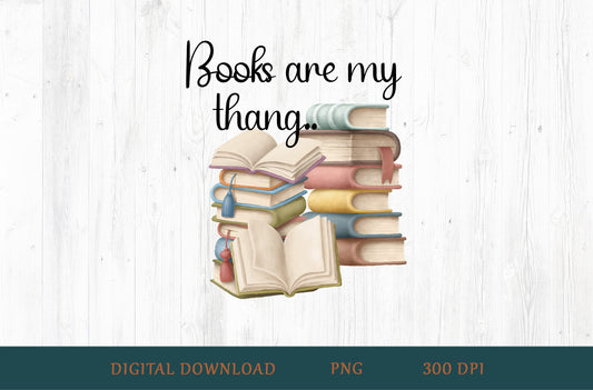 Books Are My Thang PNG