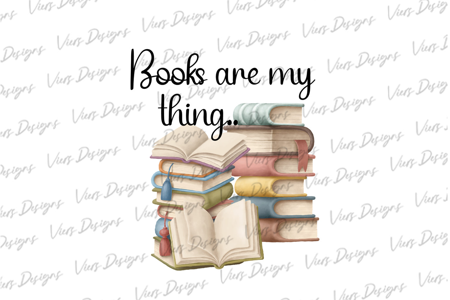 Books Are My Thing PNG