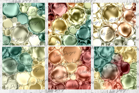 Fire Water Drops Digital Paper
