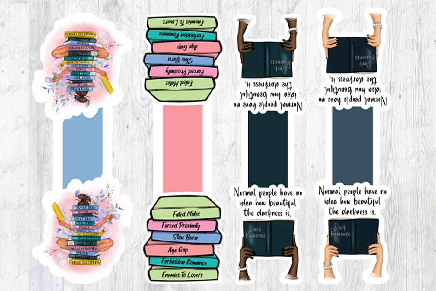 Foldable Bookmark Bundle PNG — 20 Designs | Print & Cut