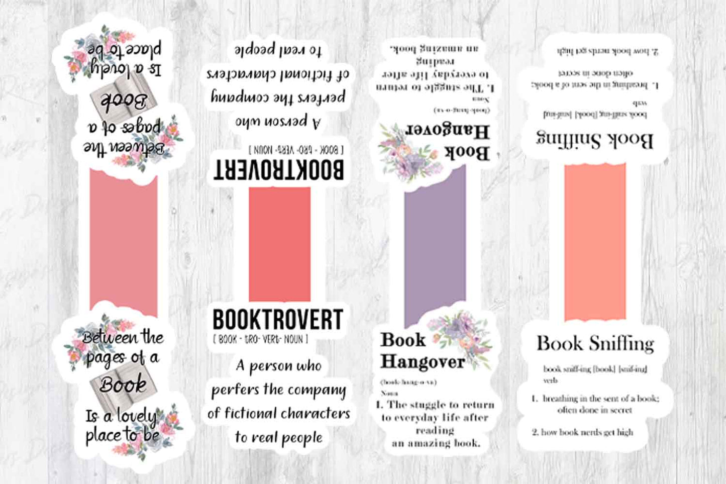 Foldable Bookmark Bundle PNG — 20 Designs | Print & Cut