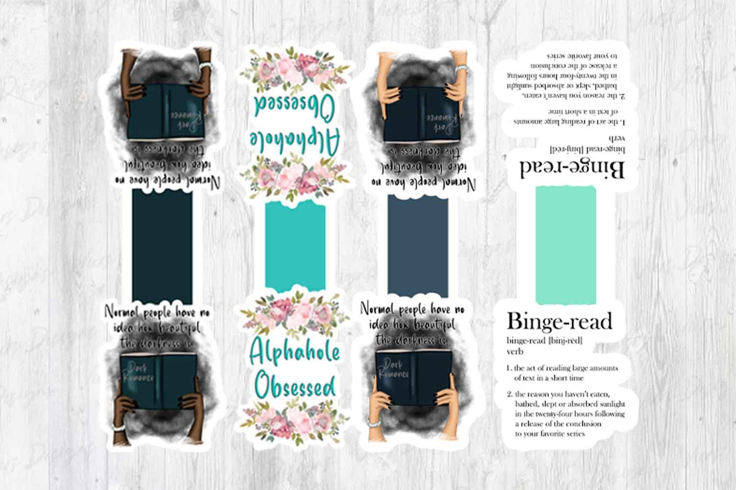 Foldable Bookmark Bundle PNG — 20 Designs | Print & Cut