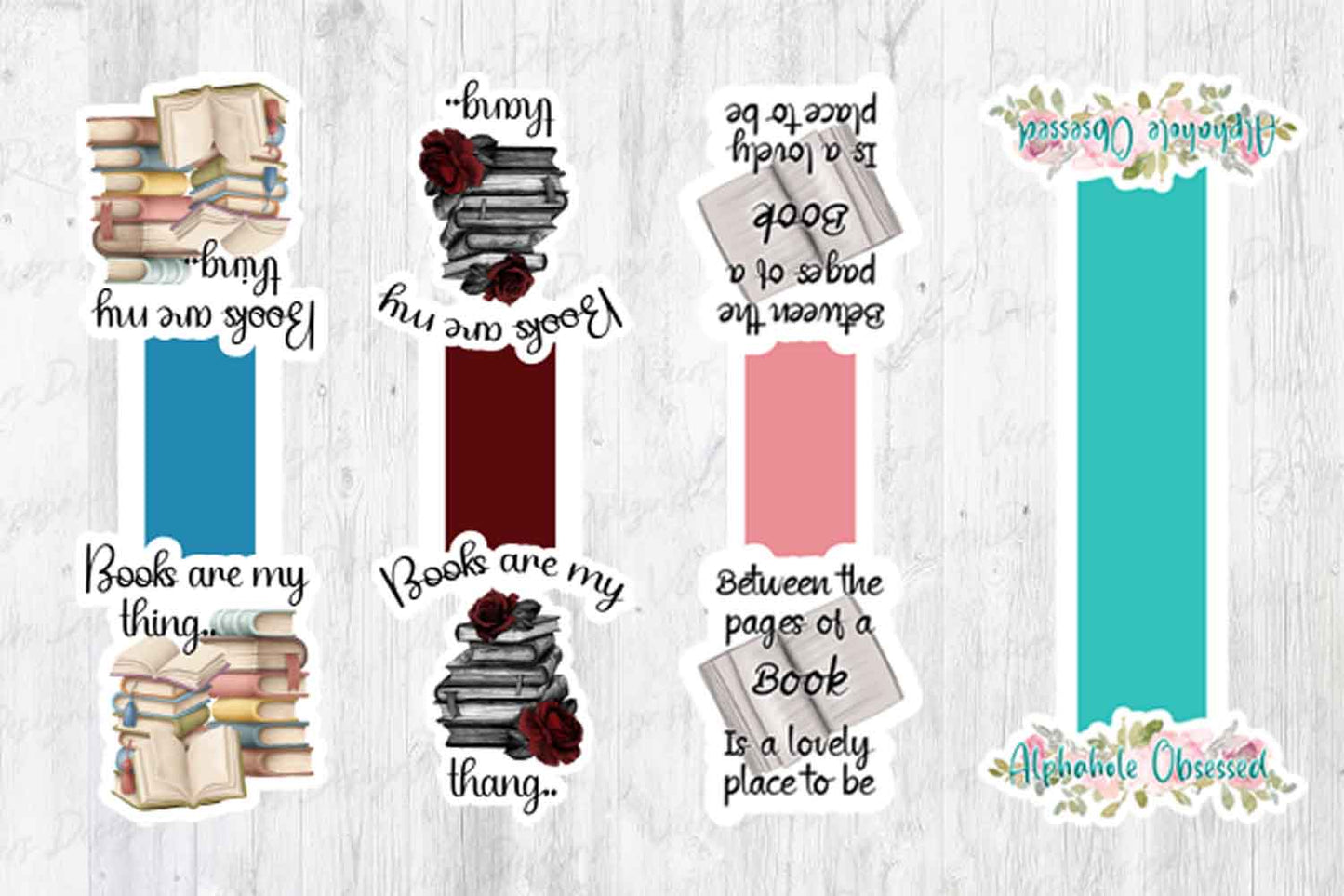 Foldable Bookmark Bundle PNG — 20 Designs | Print & Cut