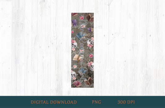 Dark Romance Girl Bookmark PNG
