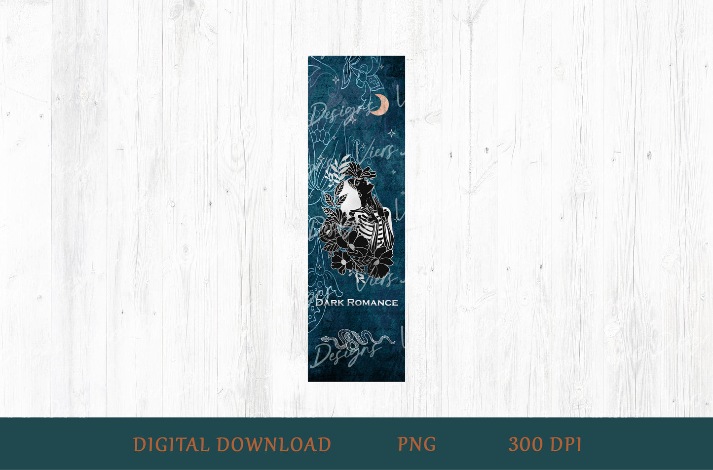 Dark Romance Gothic Bookmark PNG