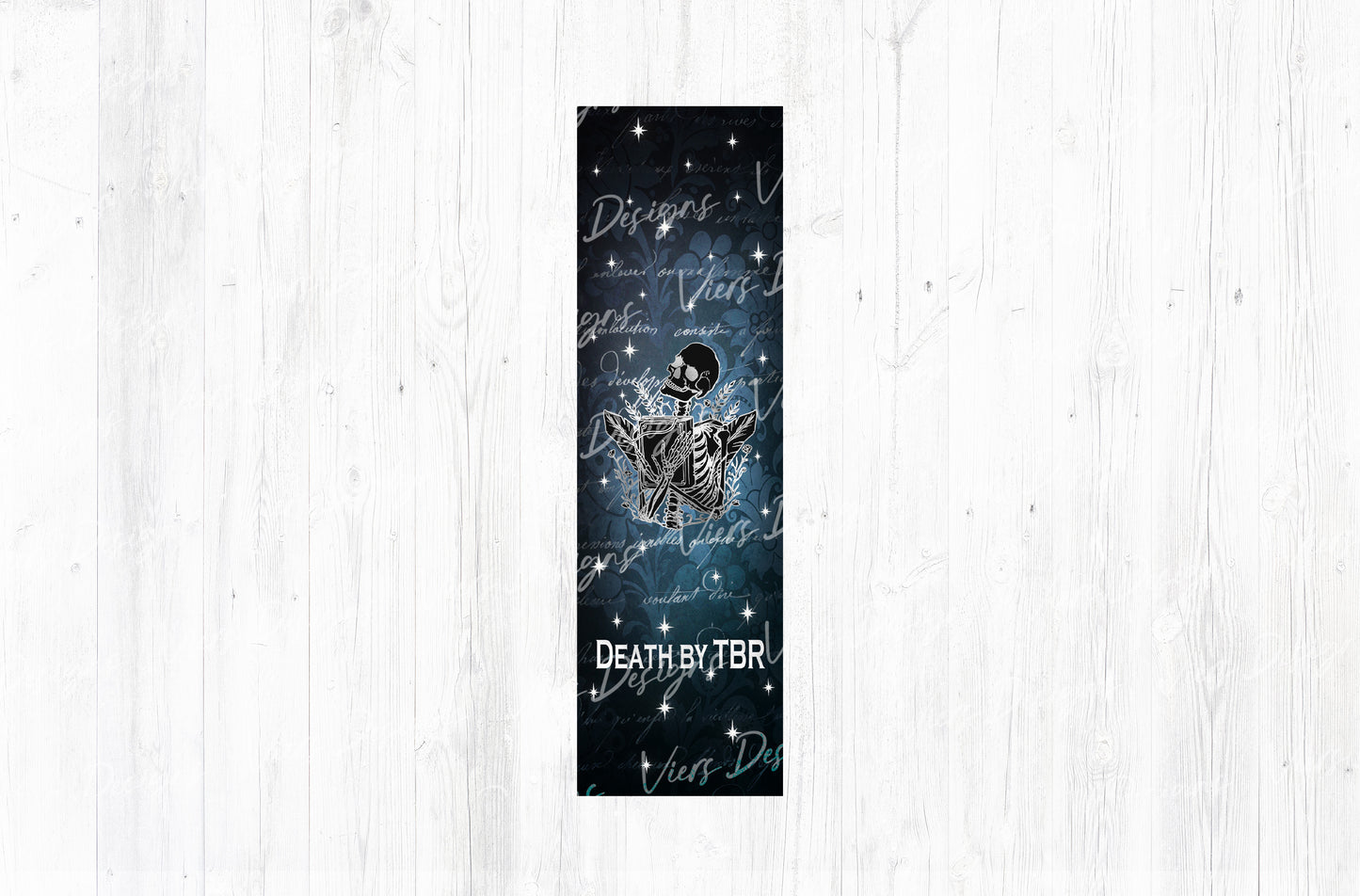 Death by TBR Gothic Bookmark PNG
