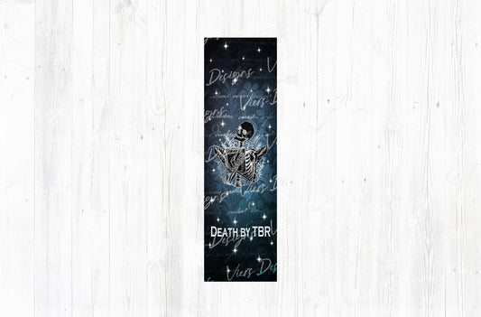 Death by TBR Gothic Bookmark PNG