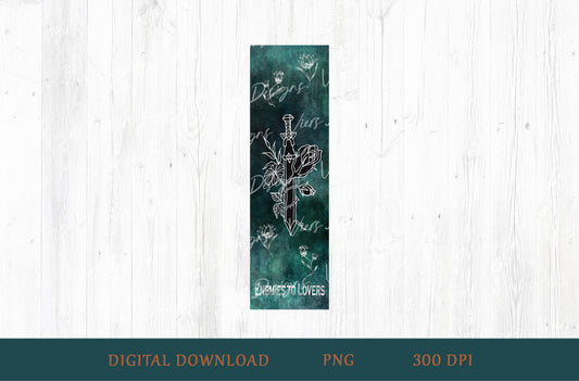 Enemies to Lovers Gothic Bookmark PNG