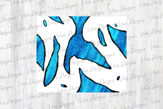 Blue Geode Crystal Tumbler Wrap PNG