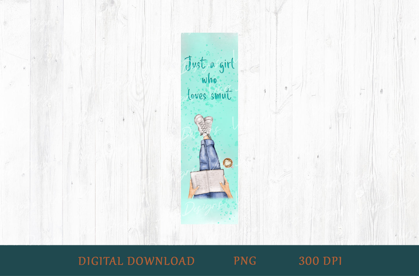 Just a Girl Who Loves Smut Bookmark PNG