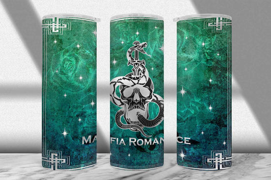 Mafia Romance Tumbler Wrap PNG – Dark Romance Design (20oz & 30oz)