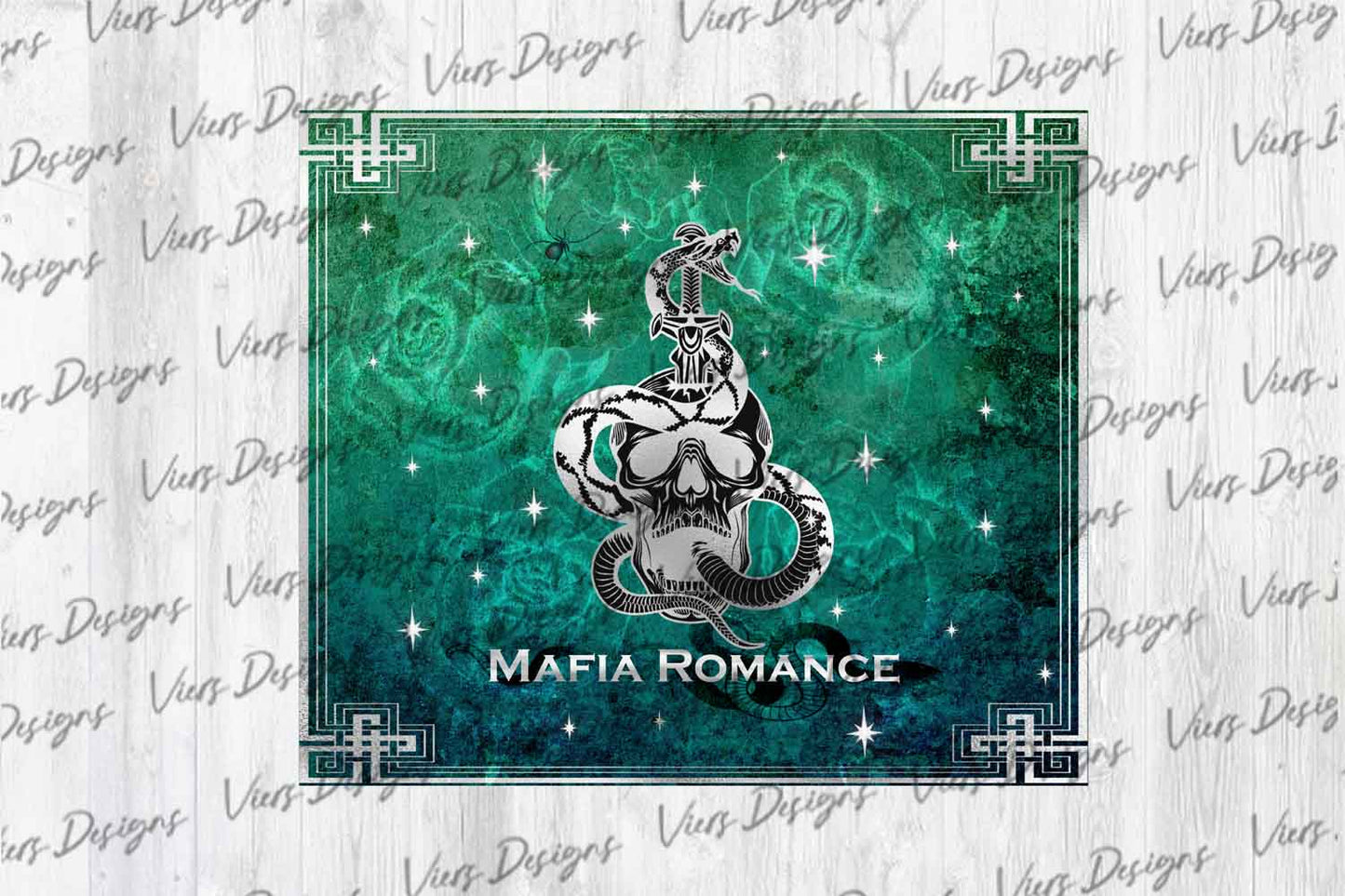 Mafia Romance Tumbler Wrap PNG – Dark Romance Design (20oz & 30oz)