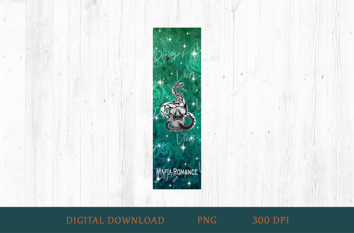 Mafia Romance Gothic Bookmark PNG