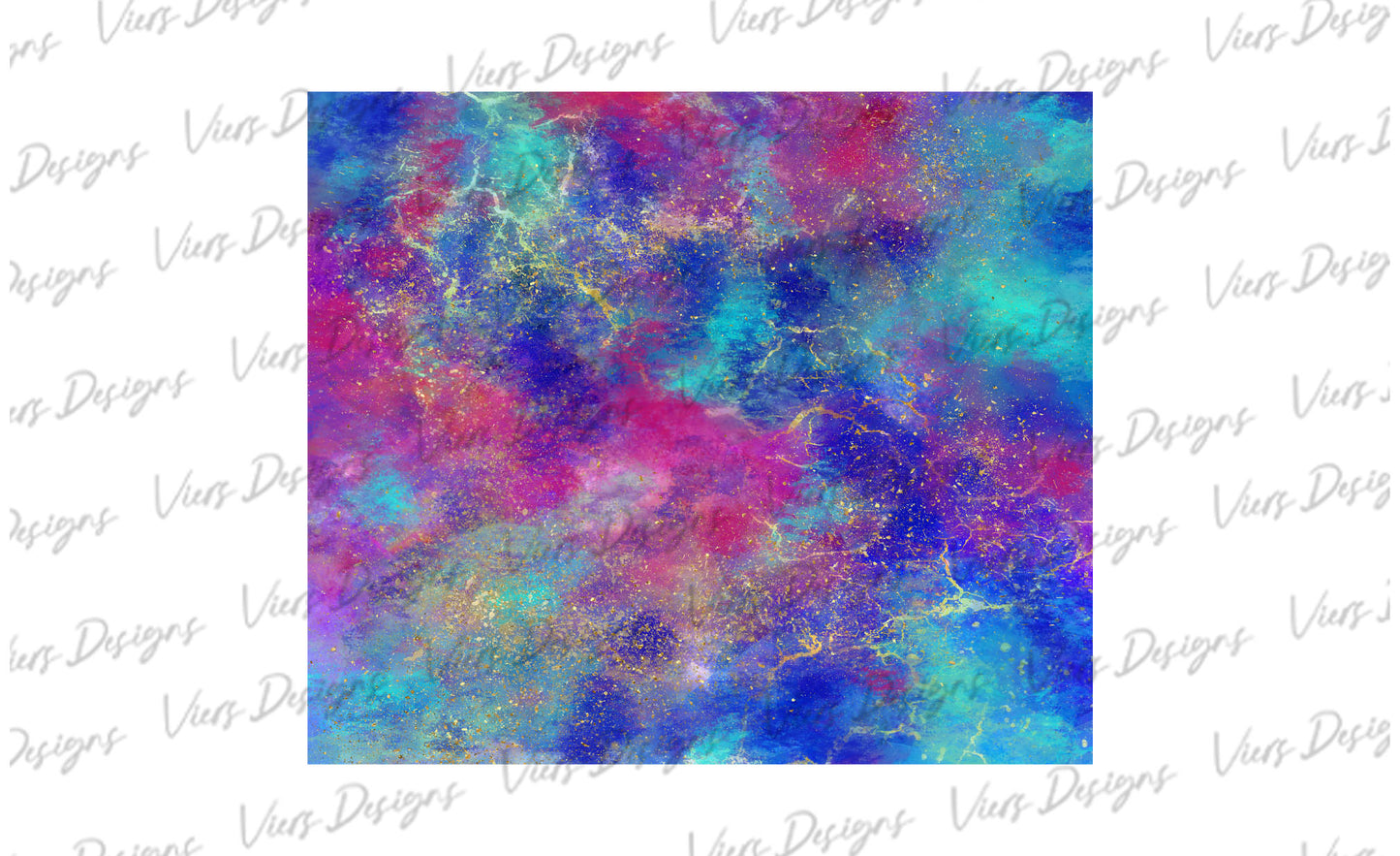 Opal Geode Tumbler Wrap PNG – 20oz Skinny Iridescent Design (Blue & Purple)