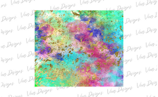 Opal Geode Tumbler Wrap PNG – 20oz Skinny Iridescent Design (Jewel Tone)