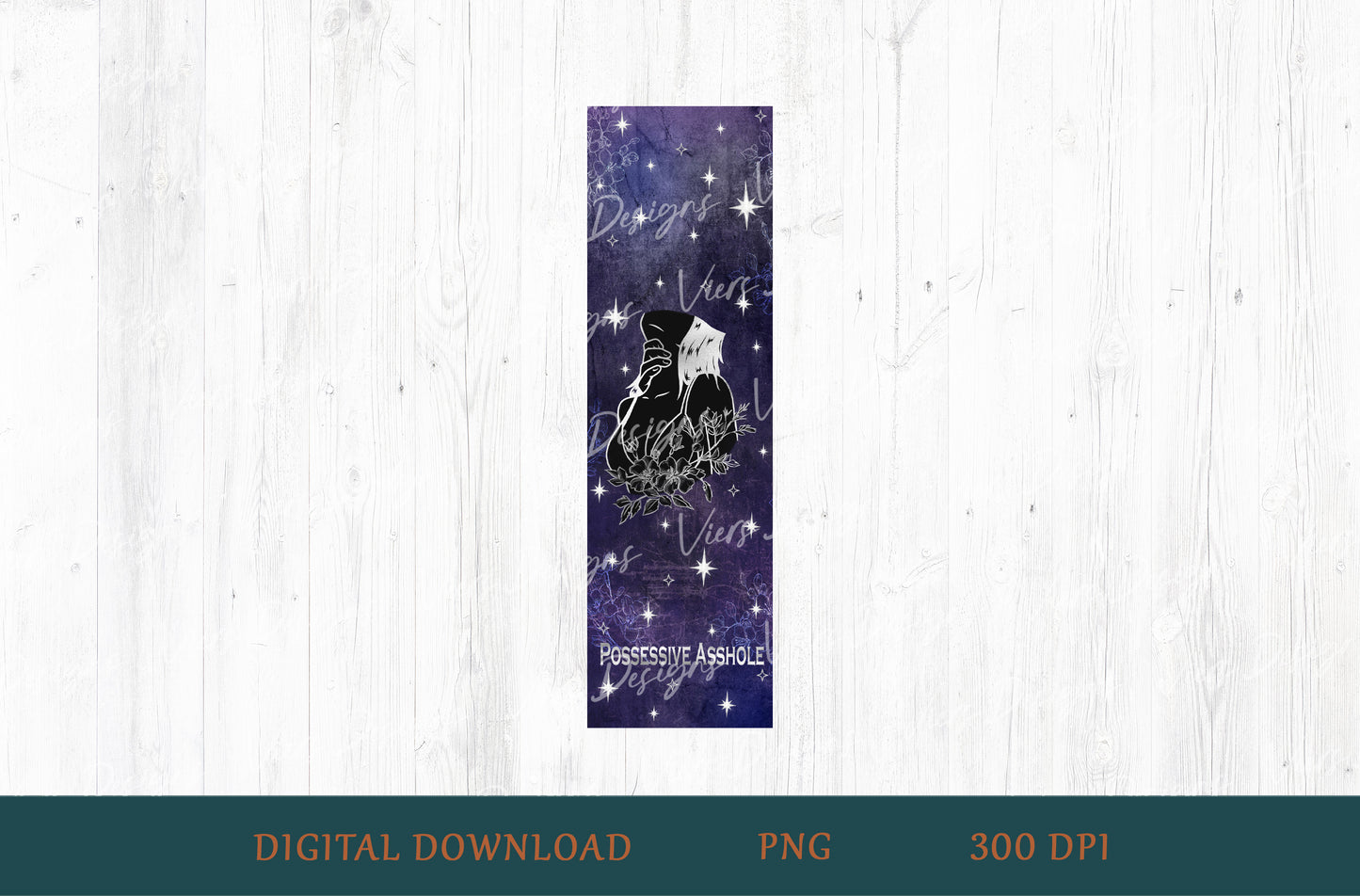 Possessive Asshole Gothic Bookmark PNG