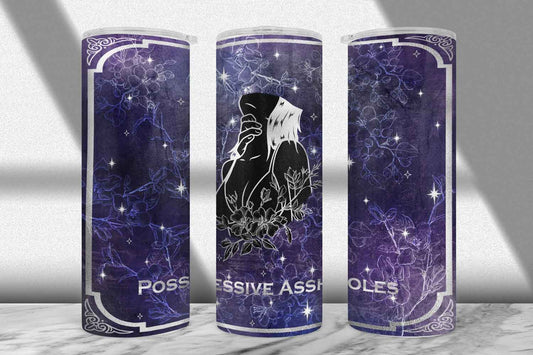 Possessive Assholes Tumbler Wrap PNG – Dark Romance Design (20oz & 30oz)