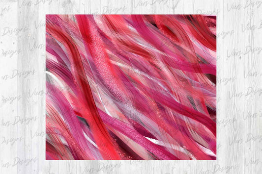 Pink & Rose Shimmer Wave Tumbler Wrap PNG