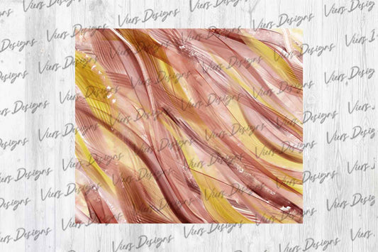 Rose Gold & Blush Shimmer Wave Tumbler Wrap PNG
