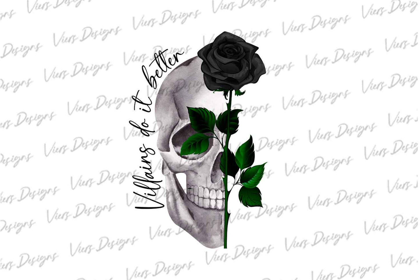 Villains Do It Better PNG – Dark Romance Book Lover Design (Color)